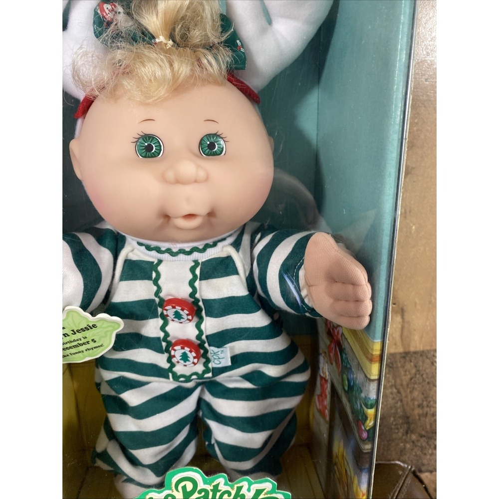 Vintage 1998 CABBAGE PATCH KIDS Holiday Baby Mattel #18613 Dec 5 Jackelyn Jessie - Picture 6 of 16